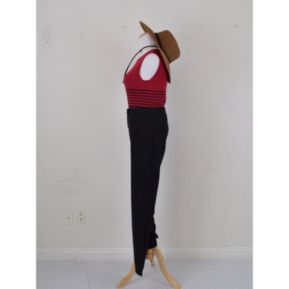 Vintage 90s Black Mid Rise Trousers size 6 | 28 waist‎ - Picture 2 of 10